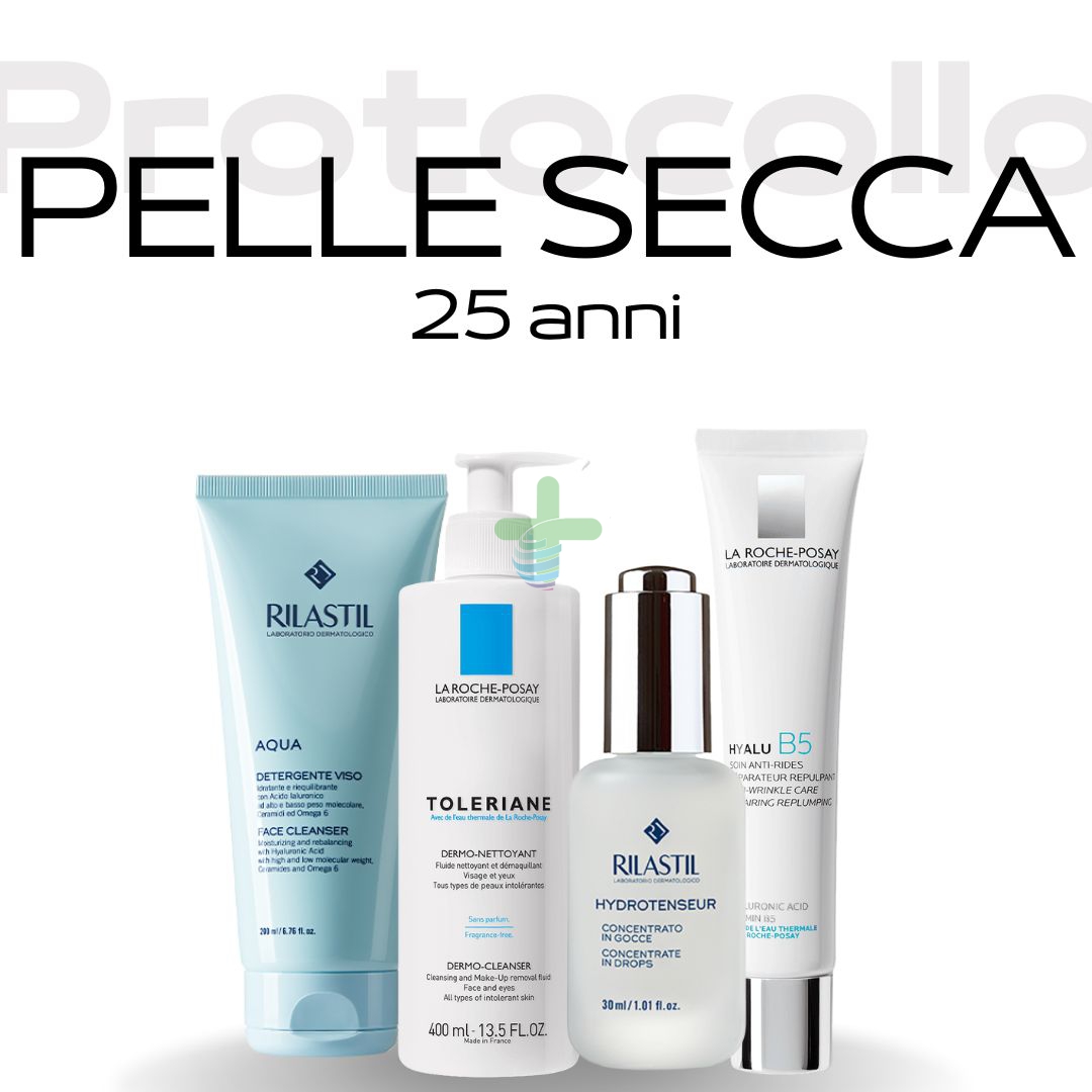 Skincare Protocollo Rilastil-La Roche Posay per pelli Secche 25 anni