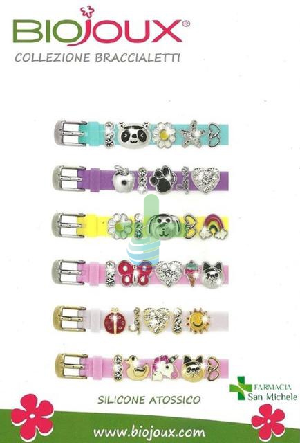 Sanico Braccialetto Rose In Silicone Con Charms Di Metallo