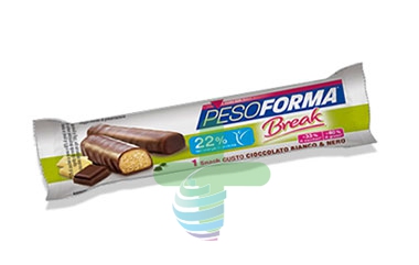 Pesoforma Linea Alimentazione Dietetica Snack Break Cioccolato Bianco e Nero