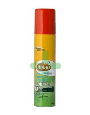 Autan Linea Tropical Spray Secco Delicato Insetto-Repellente 100 ml