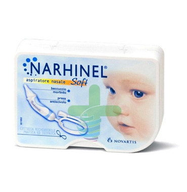 Narhinel Linea Pulizia Salute del Naso Aspiratore Muco Nasale + 2 Ricambi Soft