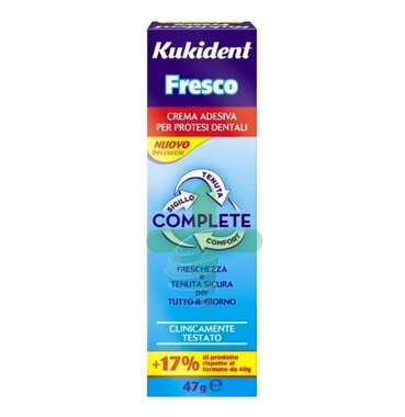 Kukident Linea Protesi Dentali Fresco Complete Crema Adesiva Protettiva 47 g