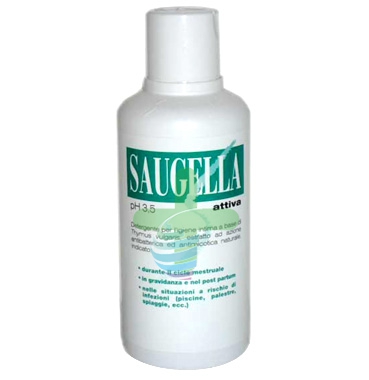 Saugella Linea Attiva Verde Dermoliquido Detergente Intimo Delicato 500 ml