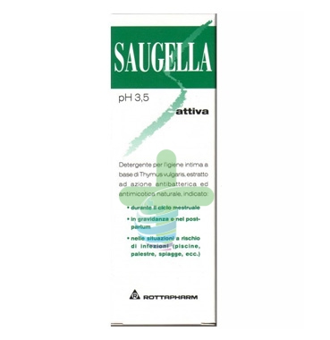 Saugella Linea Attiva Verde Gel Idratante Lubrificante Intimo Delicato 30 ml