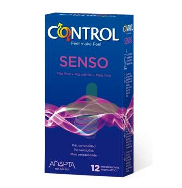 Control Linea Contraccezione Protezione 12 Profilattici Sottili Adapta Senso