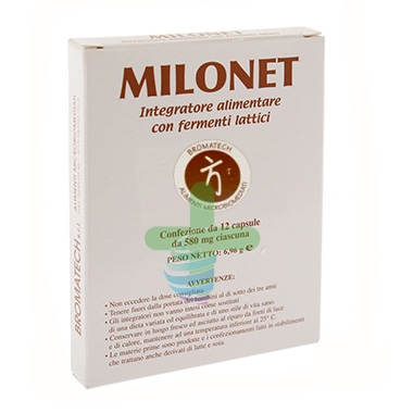 Bromatech Linea Intestino Sano Milonet Fermenti Integratore 12 Capsule