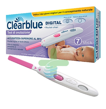Clearblue Linea Gravidanza Test di Ovulazione Digitale Clearblue 7 Sticks
