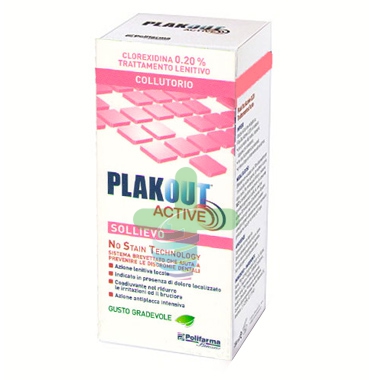Polifarma Linea Igiene Dentale Plakout Active Sollievo 0,20 Coll DENTIFRICIO OM