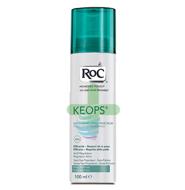 RoC Linea Deodoranti Keops Deodorante Spray Fresco Vaporizzatore No Gas 100 ml