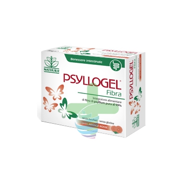 Nathura Linea Intestino Sano Psyllogel Fibra Integratore 20 Buste Arancia Rossa