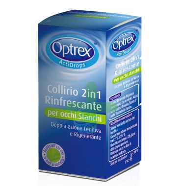 Optrex Linea Salute dell'Occhio Actidrops 2 in 1 Rinfrescante Collirio 10 ml
