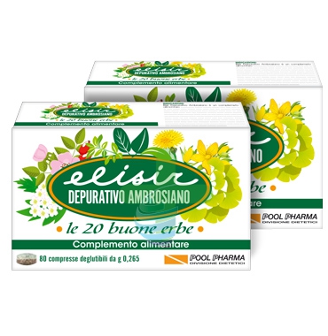 PoolPharma Linea Apparato Gastroenterico Elisir Ambrosiano Integratore 20 Compr