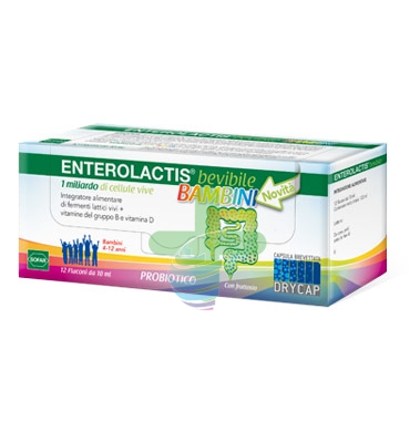 Sofar Linea Intestino Sano Enterolactis Bambini Integratore Fermenti 12 Fiale