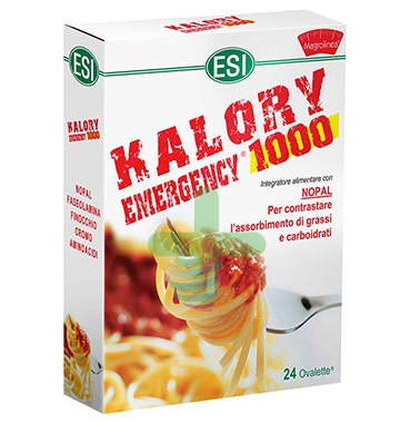 Esi Linea Controllo del Peso Kalory Emergency 1000 Integratore 24 Ovalette