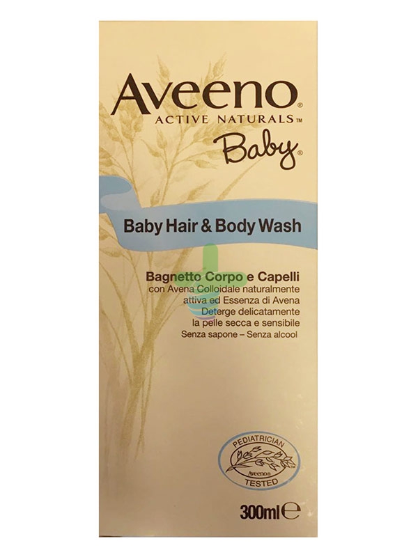 Aveeno Linea Pediatrica Baby Bagnetto Idratante Lenitivo Corpo e Capelli 300 ml
