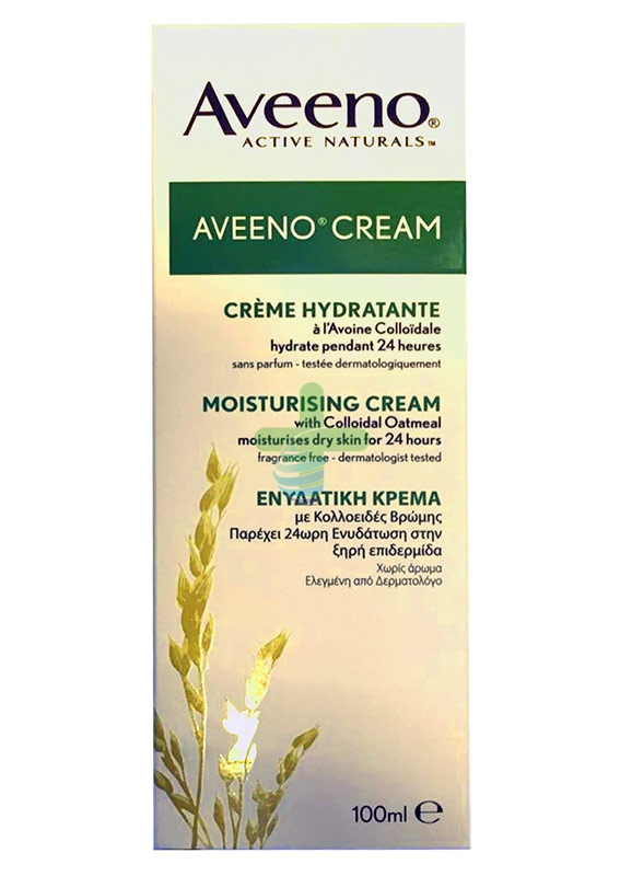 Aveeno Linea Cura Quotidiana della Pelle Crema Idratante Viso e Corpo 100 ml