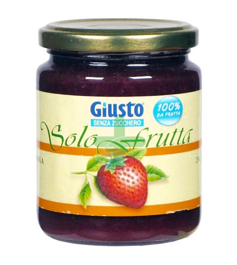 Giusto Linea Senza Zucchero Solo Frutta 100% Marmellata di Fragole 284 g