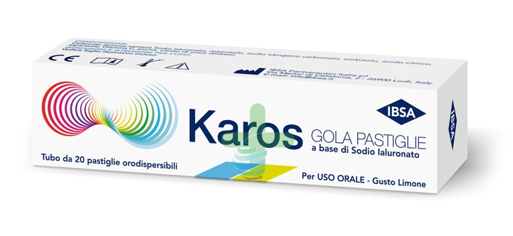IBSA Linea Benessere Gola Karos Gola Integratore 20 Pastiglie Orodispersibili