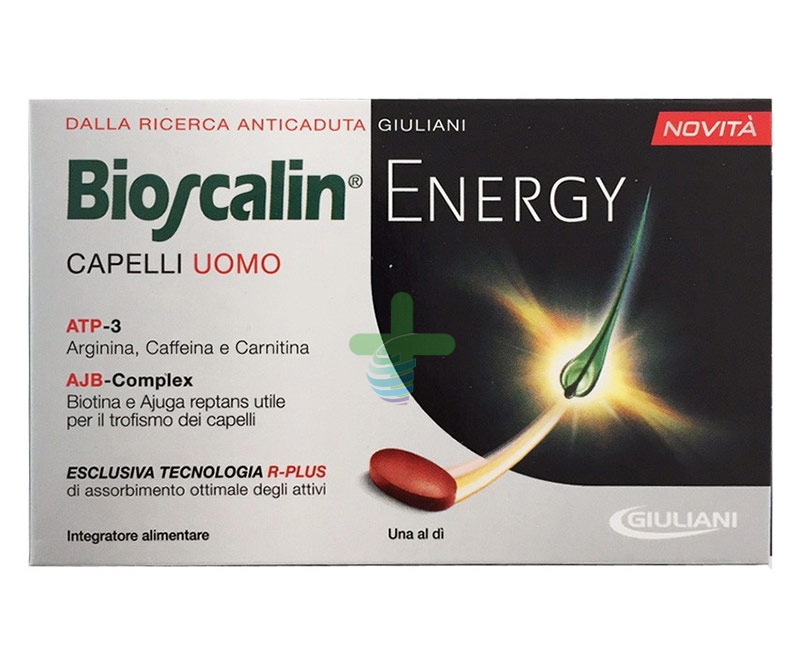 Bioscalin Linea Capelli Uomo Energy R-Plus Anticaduta Integratore 30 Compresse