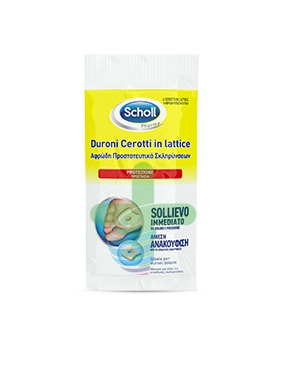 Scholl Linea Dispositivi Medici per Piedi 4 Cerotti Lenitivi Lattice per Duroni