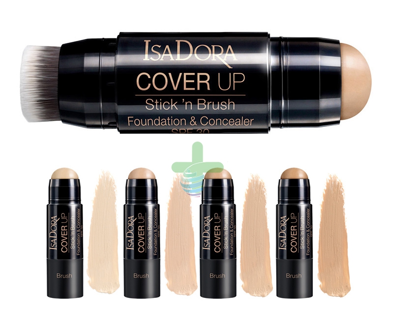 IsaDora Linea Viso Cover-up Stick'n Brush Fondotinta Correttore Olive Beige