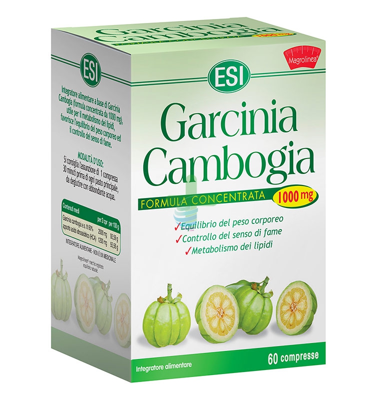 Esi Linea Controllo del Peso Garcinia Cambogia Integratore 60 Compresse