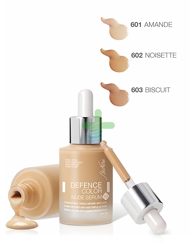 Bionike Linea Defence Color Nude Serum R3 Fondotinta Liquido Viso 603 Biscuit
