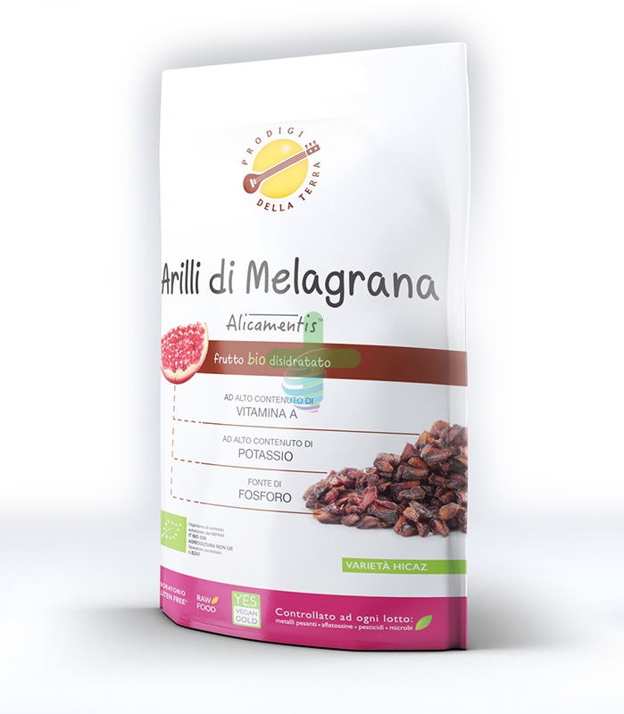 Prodigi della Terra Linea Antiossidanti Arilli Melagrana Frutta Disidratata 100g