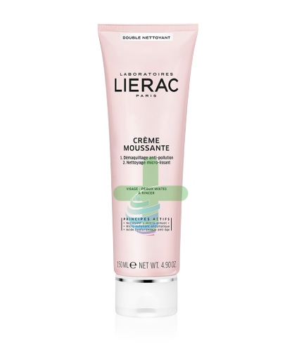 Lierac Linea Double Nettoyant Creme Moussante Struccante Detergente 150 ml