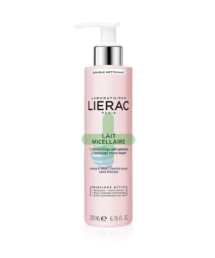 Lierac Linea Double Nettoyant Lait Micellaire Struccante Detergente 200 ml