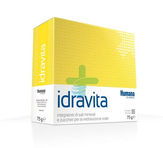 Humana Linea Vitamine e Minerali Idravita Integratore Alimentare 12 Buste