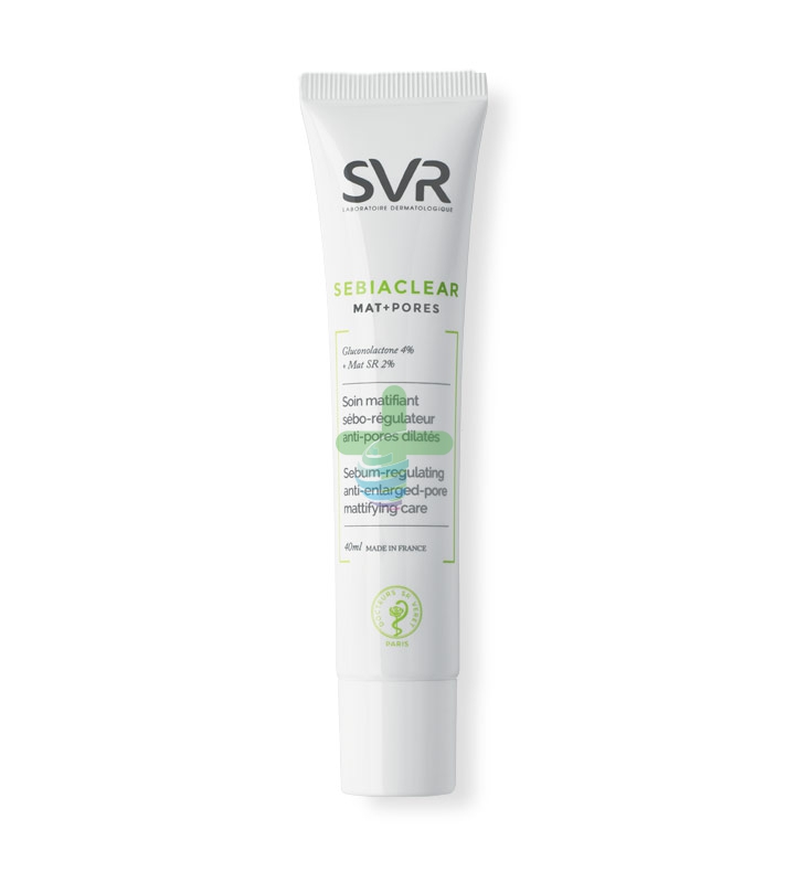 SVR Linea Sebiaclear Mat + Pores Trattamento Sebo-Regolatore Pelli Grasse 40 ml