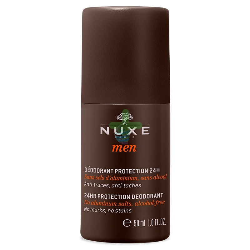 Nuxe Linea Men Deodorant Deodorante 24H Uomo Senza Sali d'Alluminio Roll-on 50ml