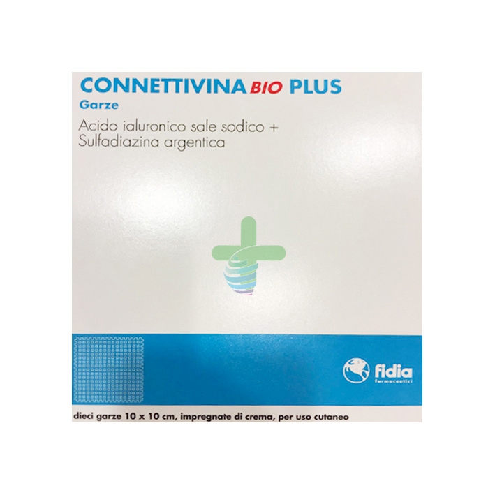 Fidia Linea Dispositivi Medici ConnettivinaBio Plus Trattamento Ferite 10 Garze