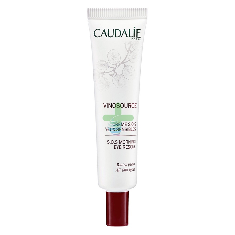 Caudalie Linea Vinosource Serum Creme SOS Yeux Sensibles Contorno Occhi 15 ml