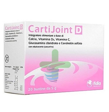 Fidia Linea Articolazioni Sane CartiJoint D 1000 Integratore Alimentare 20 Buste