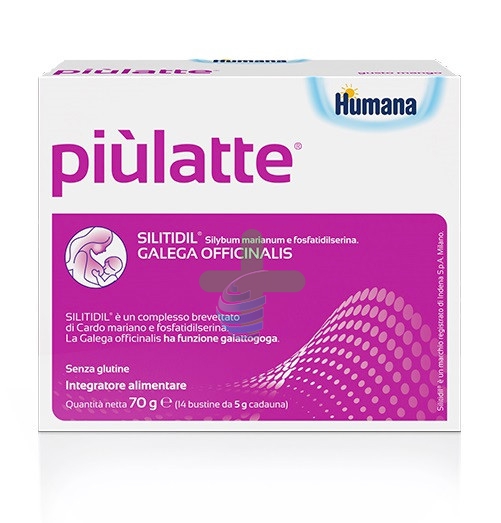 Humana Piulatte Linea Gravidanza e Allattamento Pi Latte Integratore 14 Buste