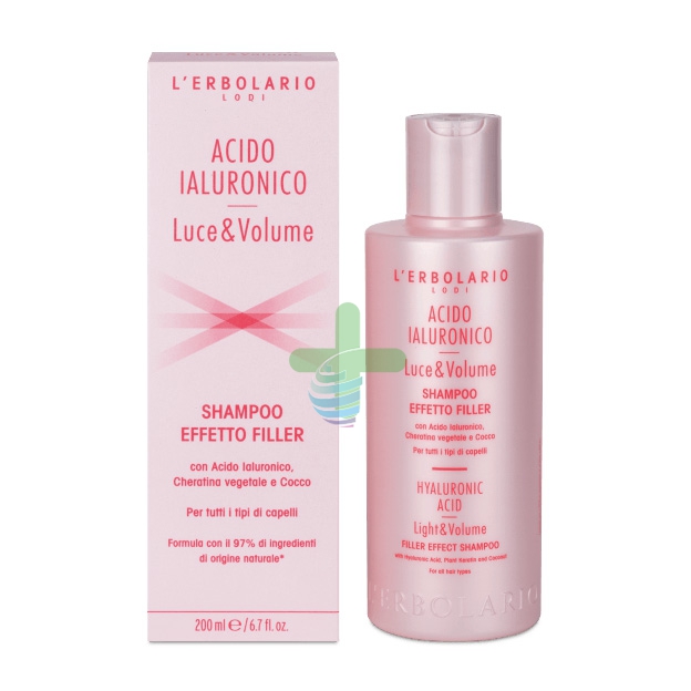 L'Erbolario Linea Luce&Volume Acido Ialuronico Shampoo Effetto Filler 200 ml