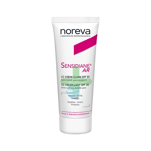 Noreva Linea Sensidiane AR SPF30 CC Creme Claire Correttore Lenitivo Viso 40 ml