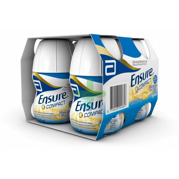 Abbott Linea Nutrizione Domiciliare Ensure Compact 4x125 ml Gusto Banana