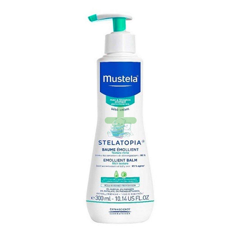 Mustela Linea Stelatopia Atopia Balsamo Emolliente Delicato Viso Corpo 300 ml