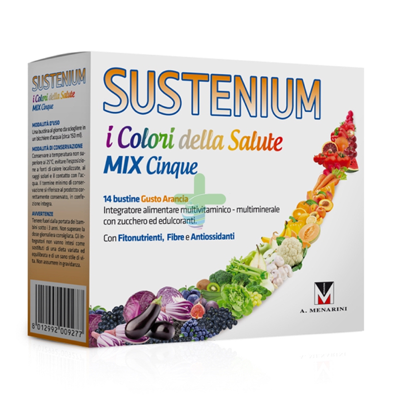 Menarini Linea Minerali Sustenium Colori della Salute Mix 5 Integratore 14 Buste