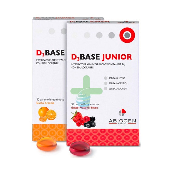 Abiogen Pharma Linea Salute Ossea Dbase 3 Junior Integratore 30 Caram Frutti Bos