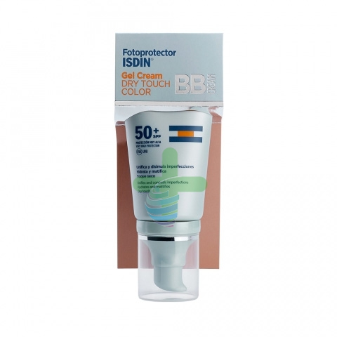 ISDIN Linea Solare SPF50+ Fotoprotector Gel Cream Dry Touch BB Colorata 50 ml