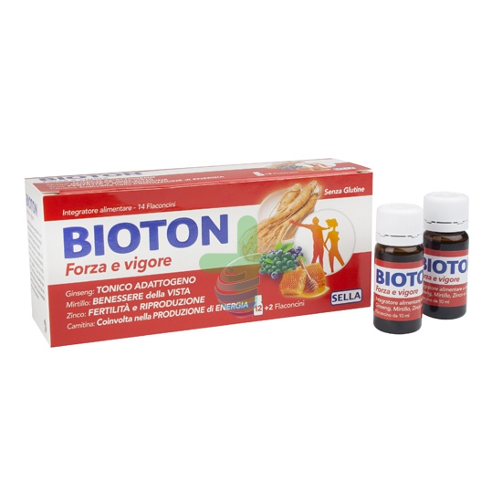 Sella Linea Benessere Energia Bioton Forza e Vigore Integratore 10 Flaconcini