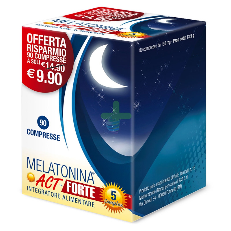 Linea Act Linea Sonno Melatonina Act 5 Forte Integratore 90 Compresse