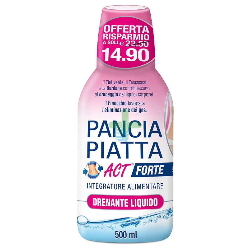Pancia Piatta Act Forte Drenante Integratore 500 ml SCAD 31/04/22