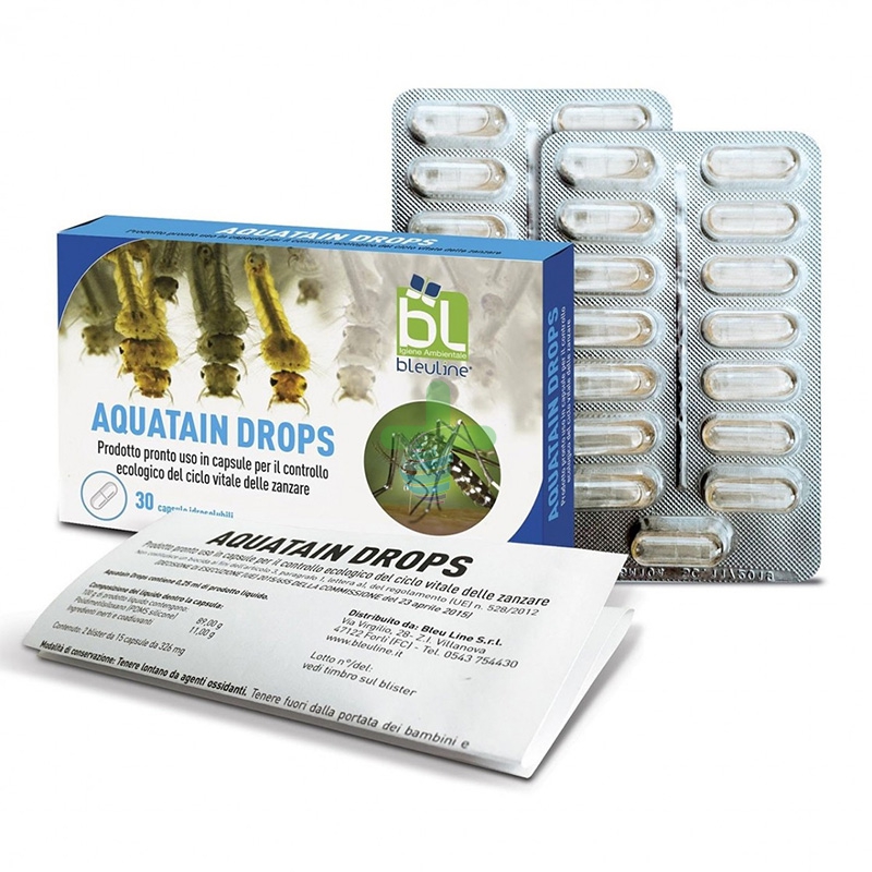 Linea Act Linea Anti-Zanzare Aquatain Drops Trattamento Antilarvale 30 Casule