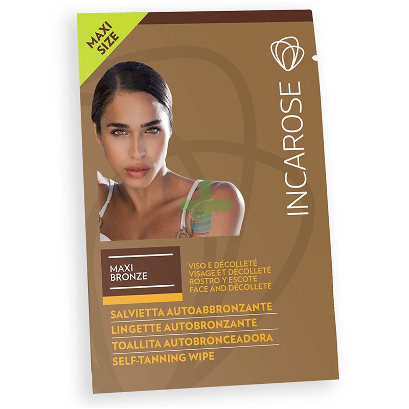 Incarose Linea Autoabbronzante Maxi Bronze 1 Salvietta Decol Staminali Vegetali