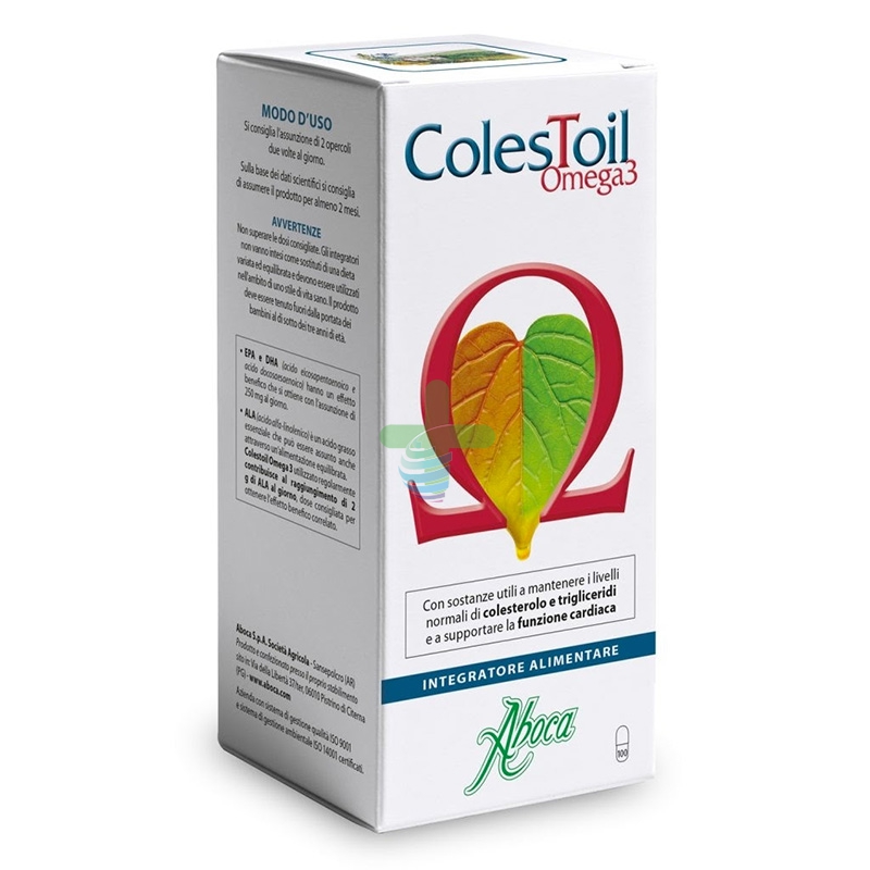 Aboca Integratori Linea Colesterolo Trigliceridi ColesToil Omega3 100 Opercoli